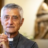L'évêque de Sion Jean Marie Lovey est l'un des évêques de Suisse qui s'est présenté devant les médias mercredi, au lendemain de la publication d'une étude de l'Université de Zurich sur les abus sexuels au sein de l'Eglise catholique.